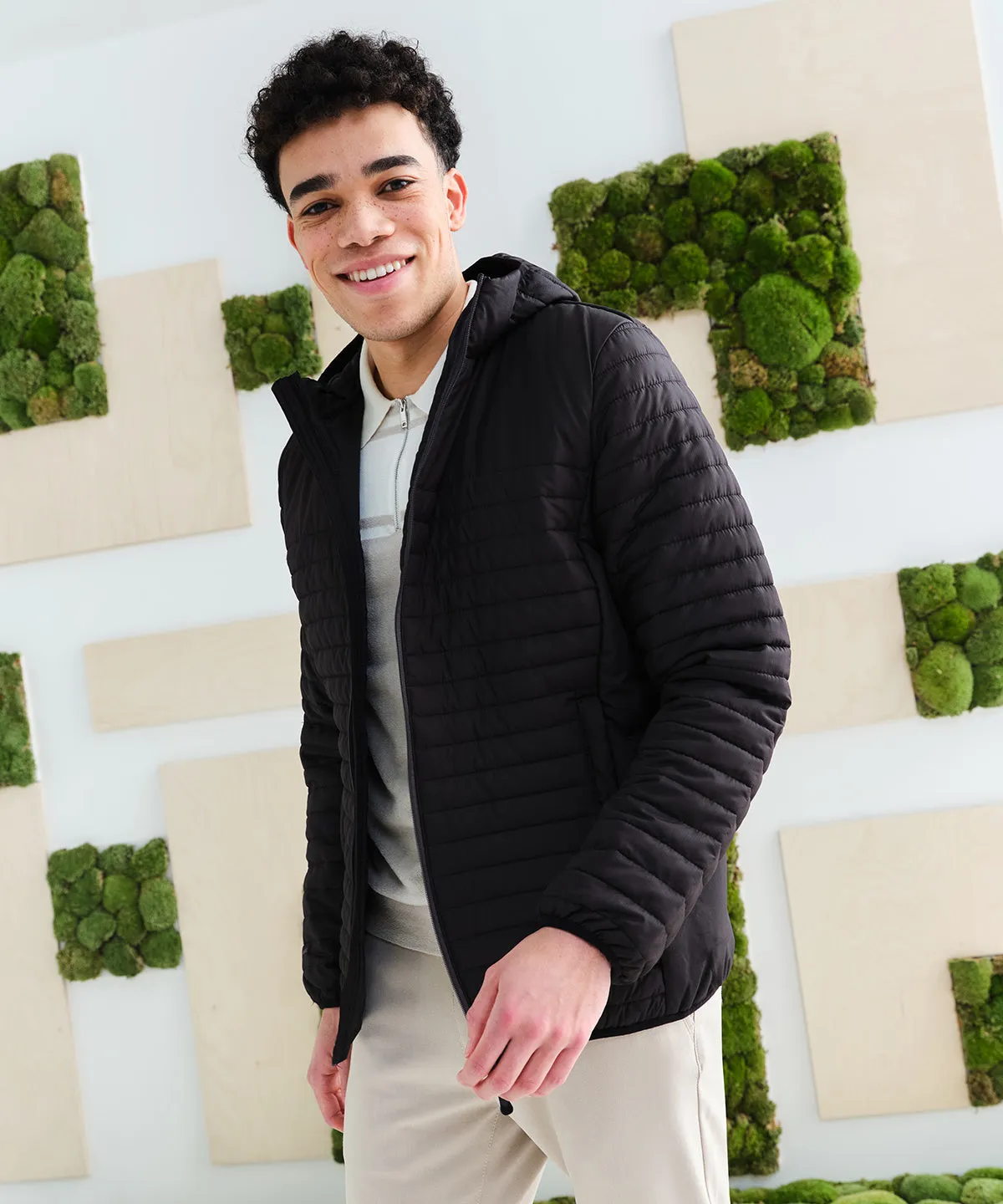Black - Honestly Made Recycled Thermal Jacket
