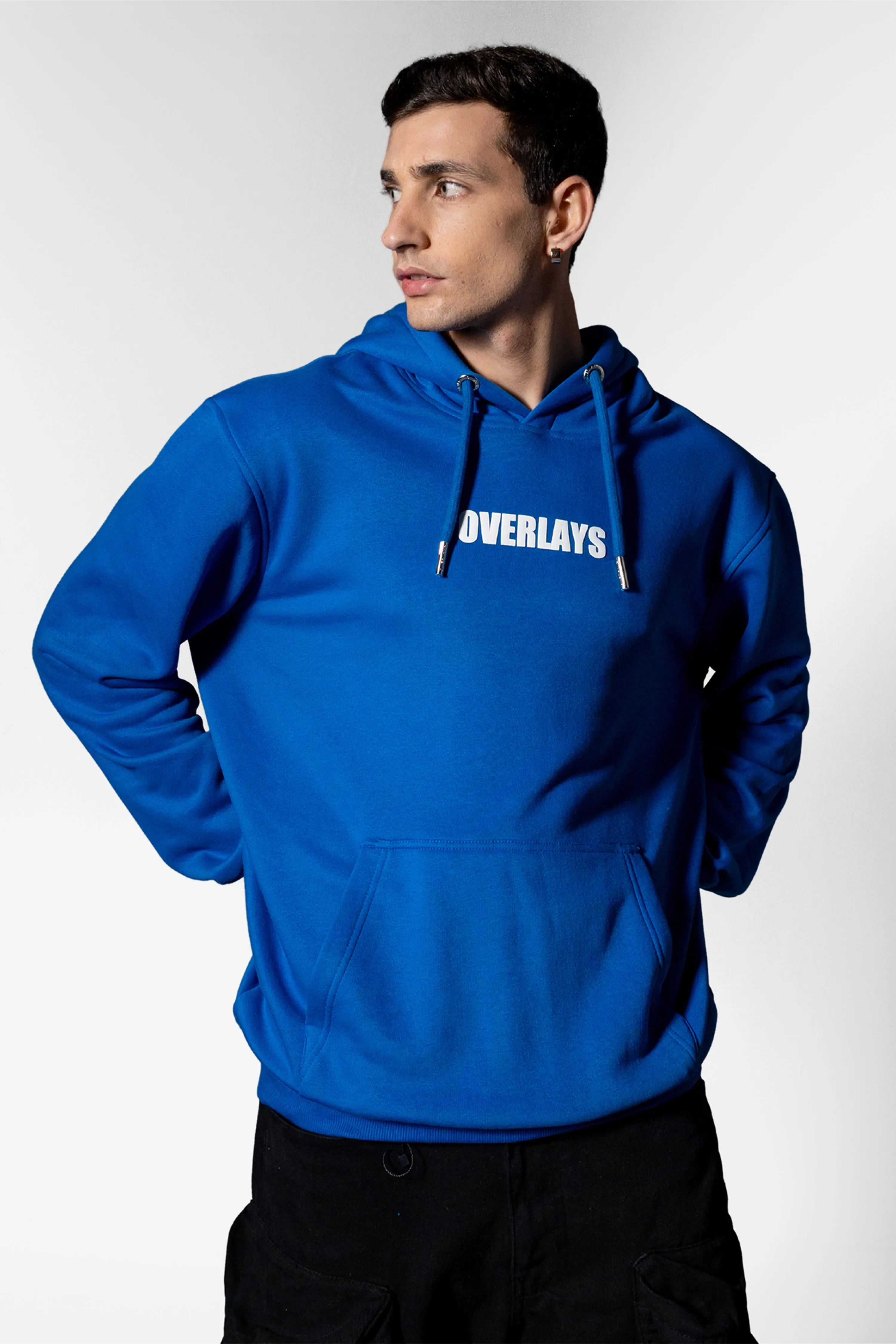 Diode Blue Oversized Hoodies