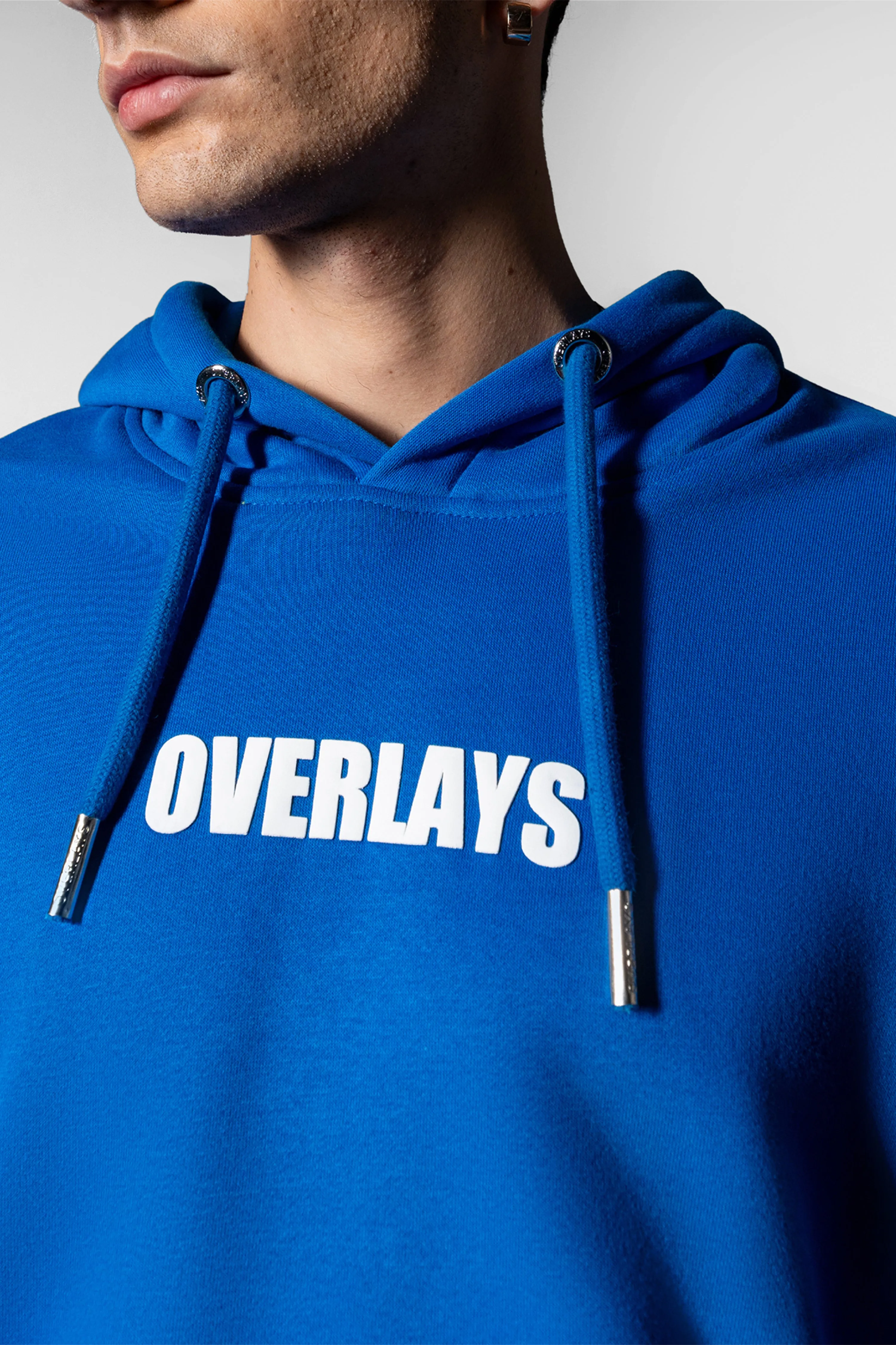 Diode Blue Oversized Hoodies