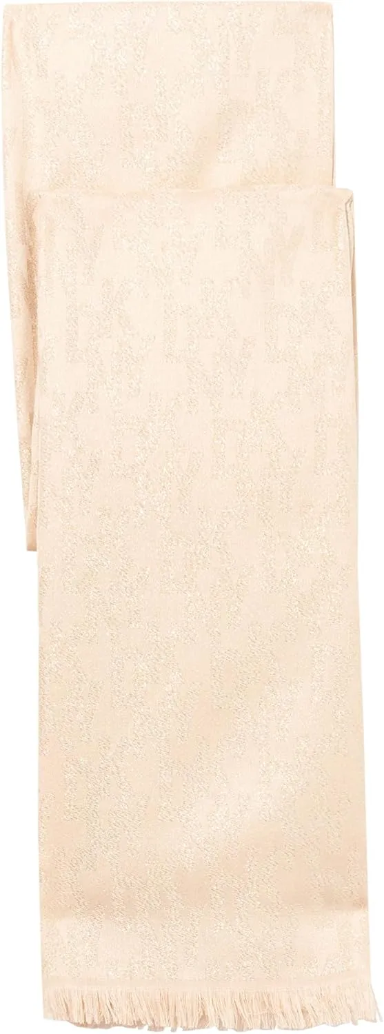 DKNY womens Oversized Eyelash Fringe Lurex Scarf