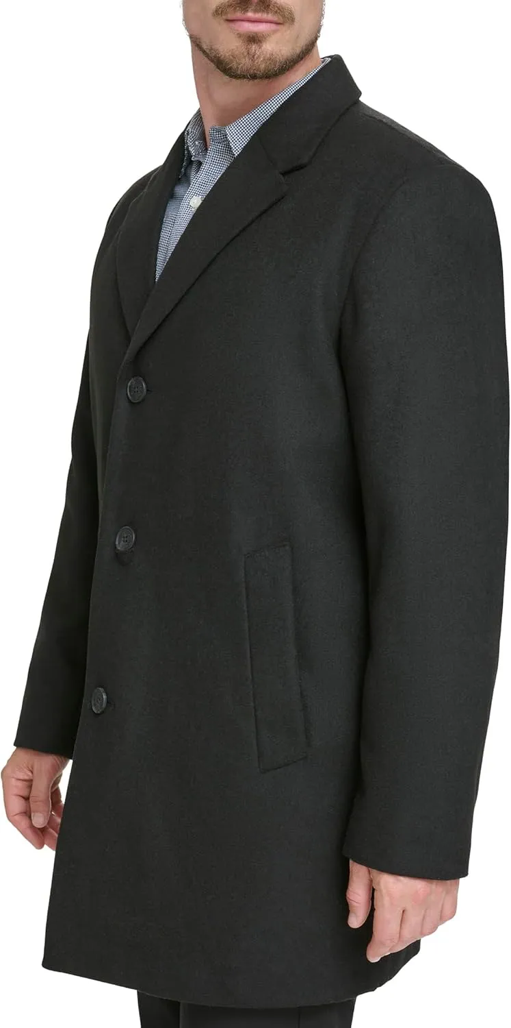 Dockers Men's Henry Wool Blend Top Coat