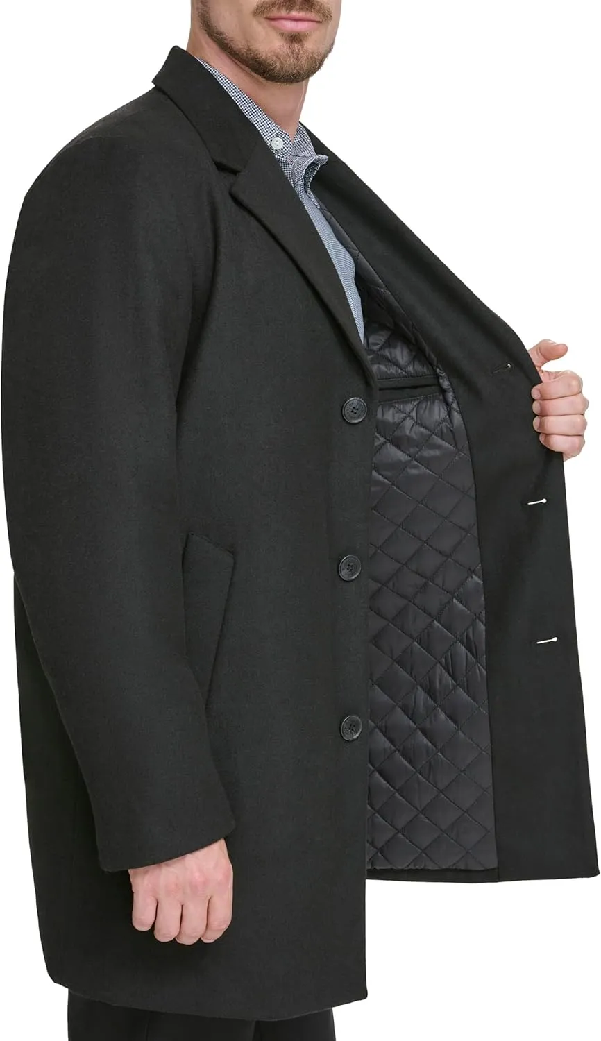 Dockers Men's Henry Wool Blend Top Coat