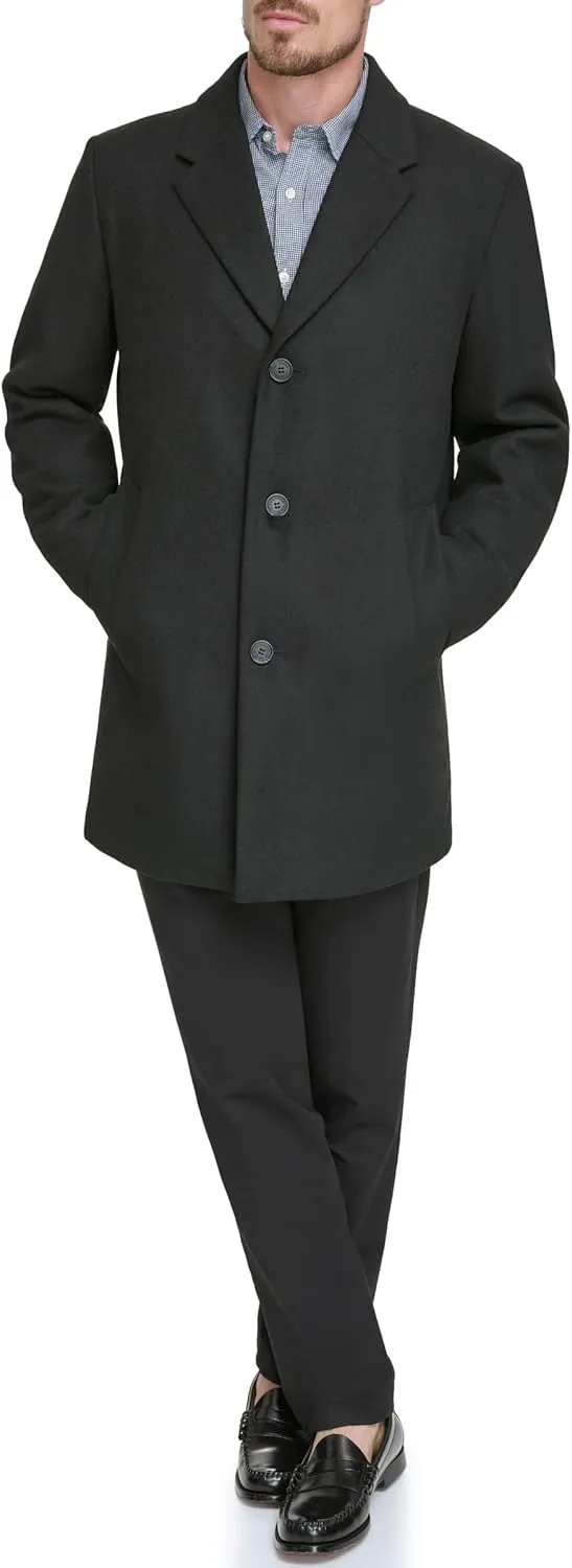 Dockers Men's Henry Wool Blend Top Coat