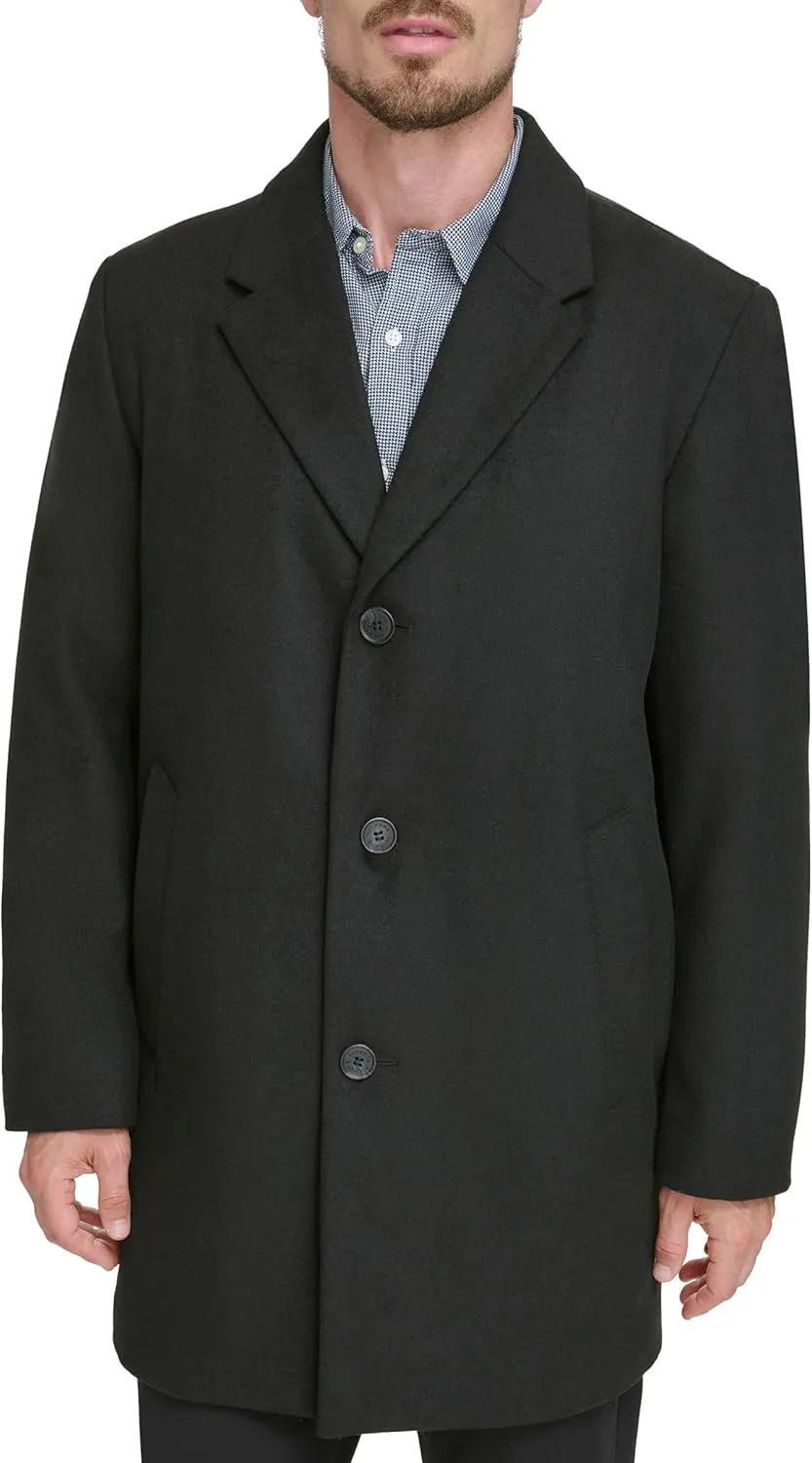 Dockers Men's Henry Wool Blend Top Coat