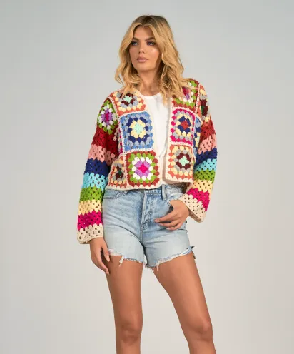 ELN Multi Crochet Cardi