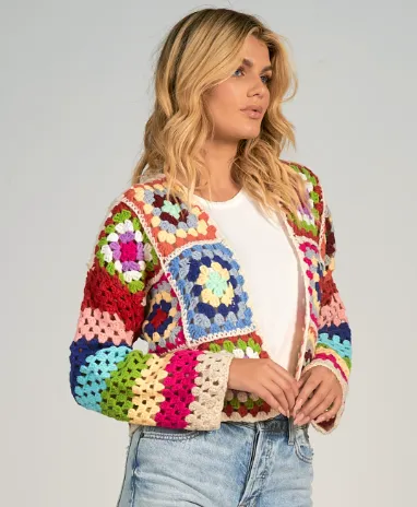 ELN Multi Crochet Cardi
