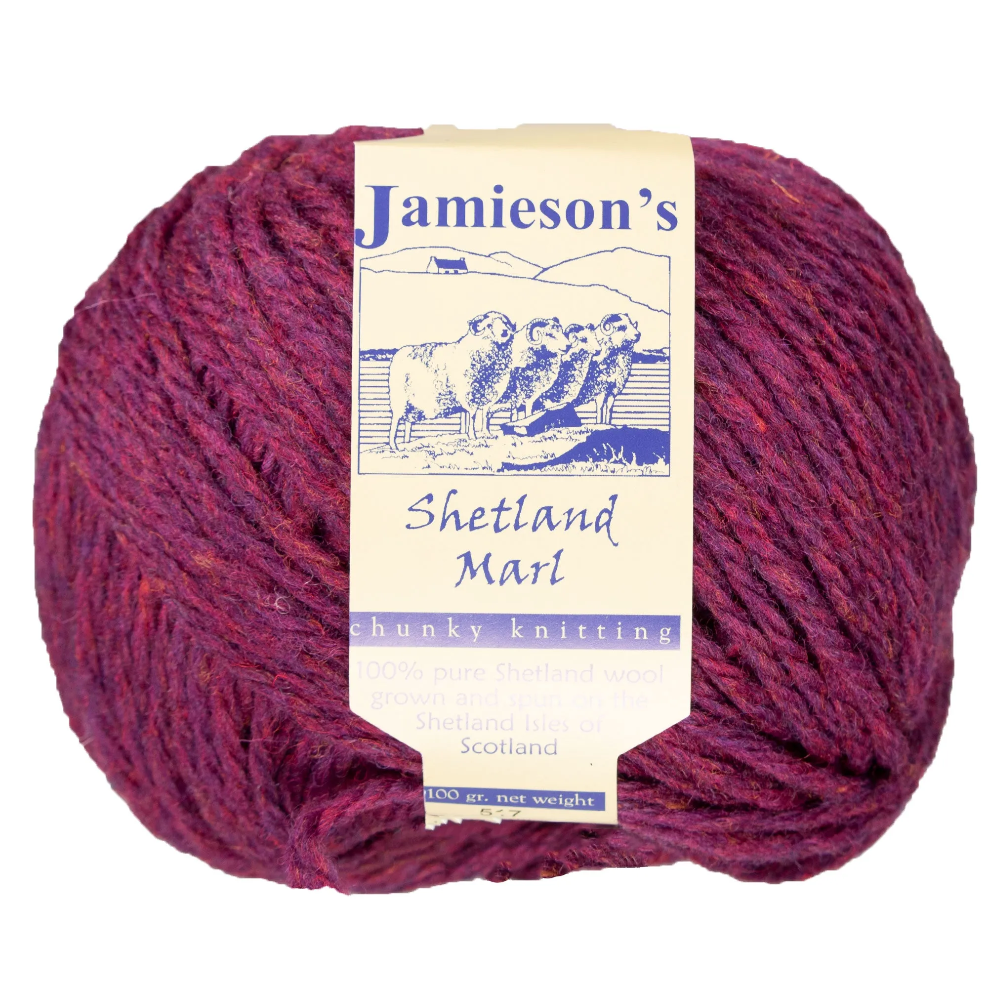 Jamieson's of Shetland Marl Chunky Yarn - 517 Mantilla