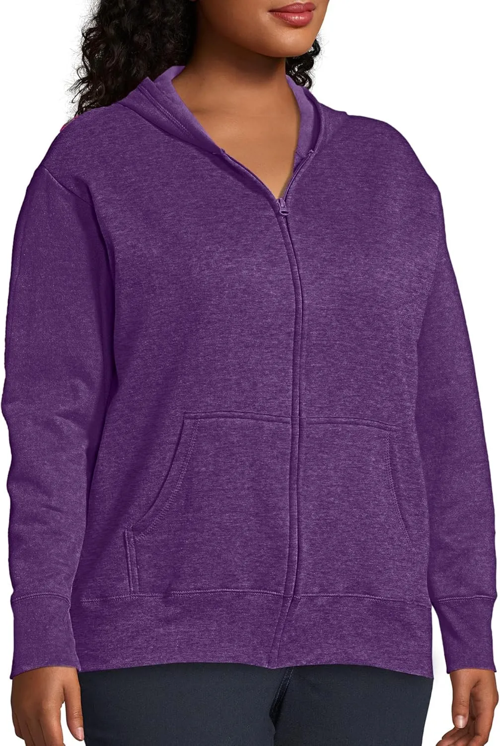 Just My Size Women's Ecosmart Fullzip Fleece Hoodie