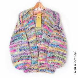 MYPZ Chunky Mohair Scrapyarn Cardigan