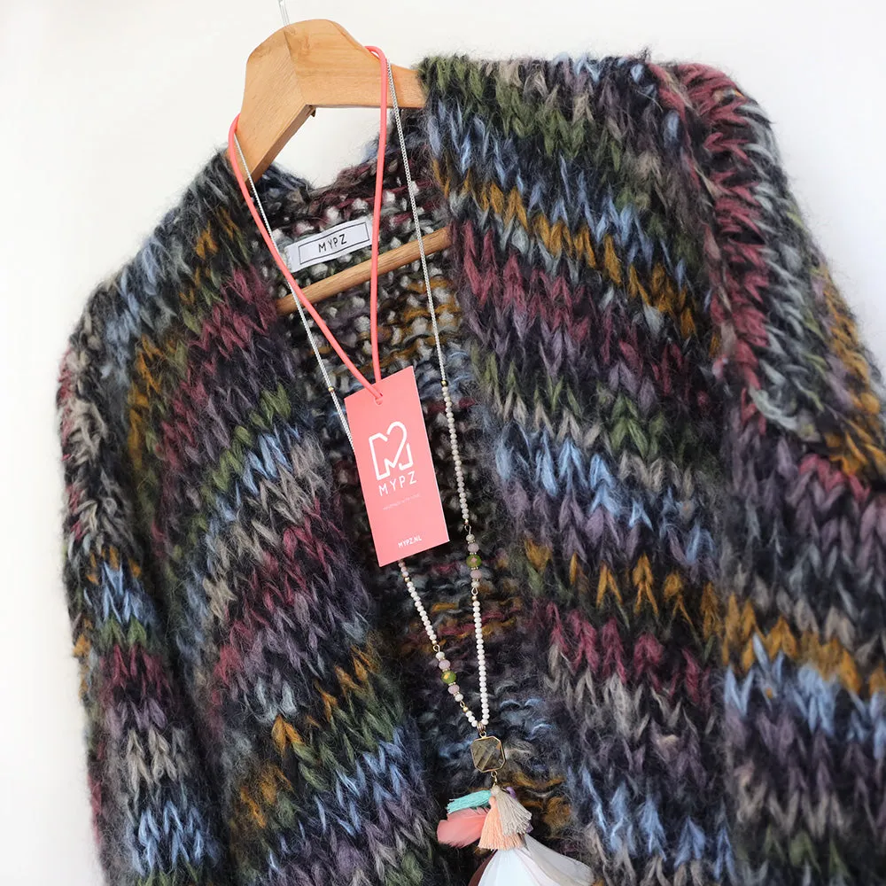 MYPZ Short Chunky Mohair Cardigan Florine