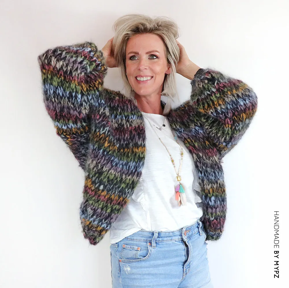 MYPZ Short Chunky Mohair Cardigan Florine