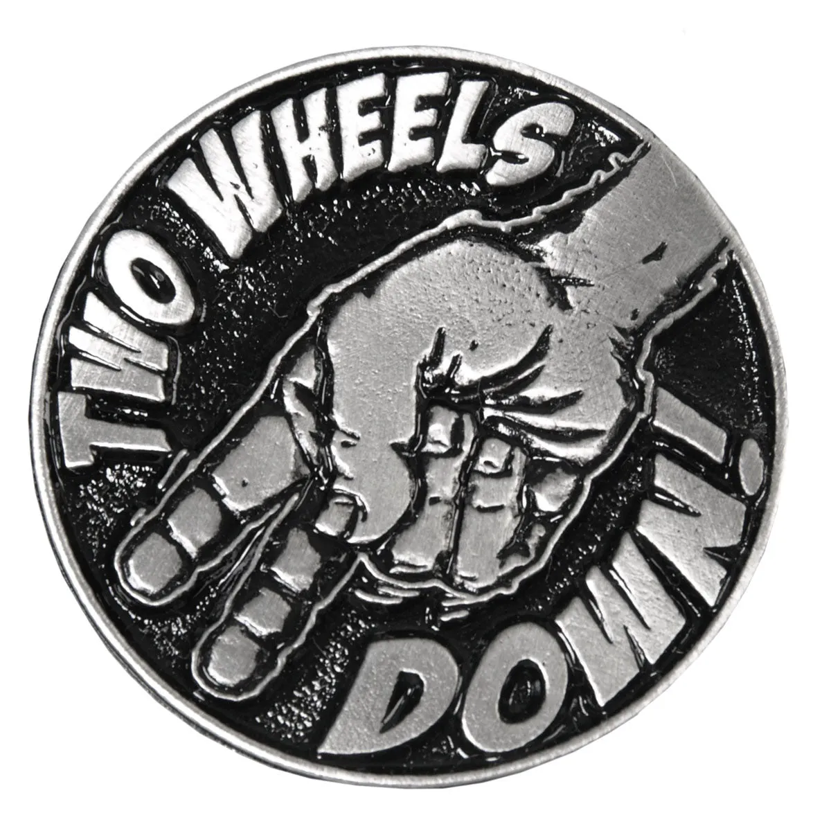 PIN TWO WHEELS DOWN