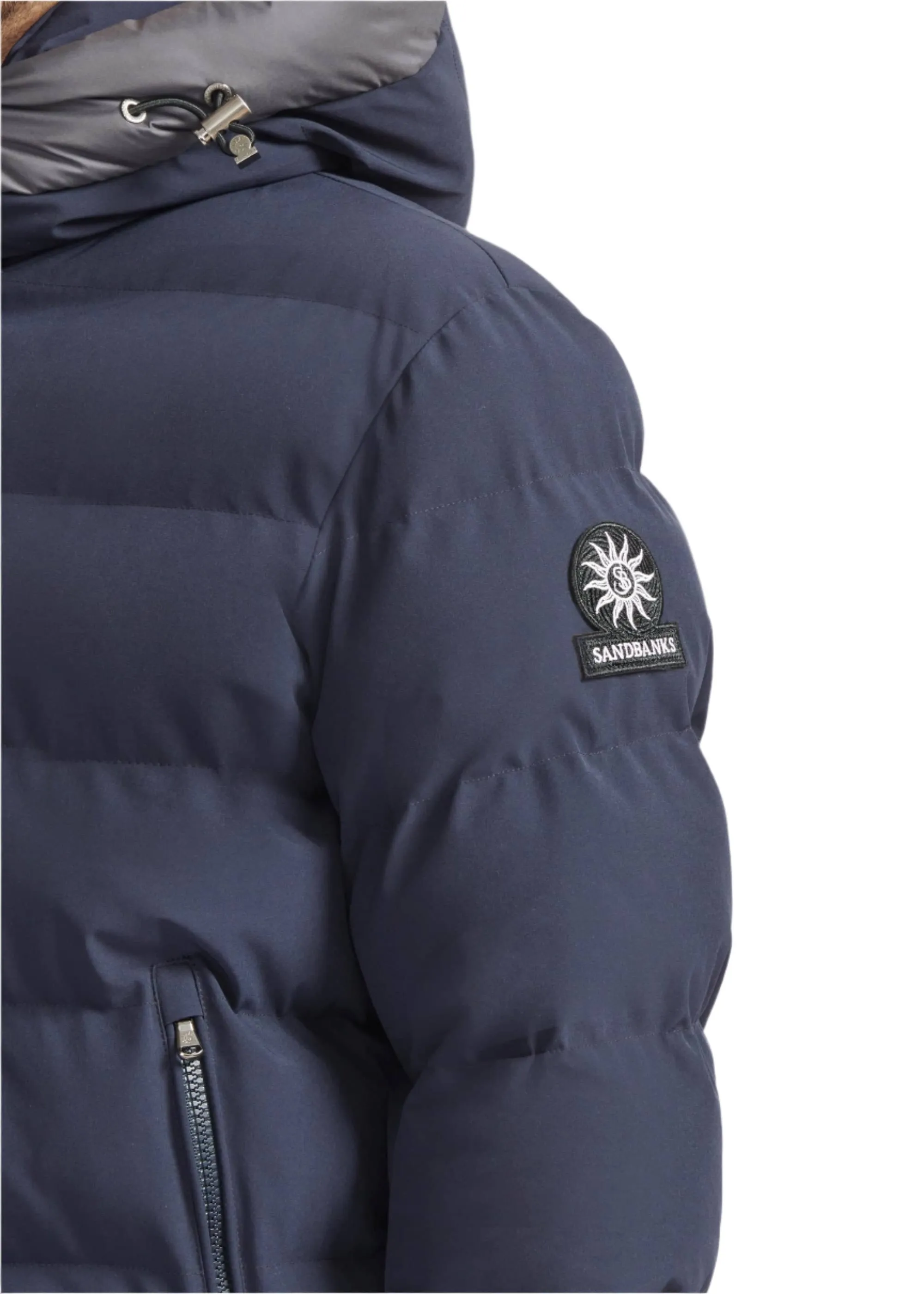 Sandbanks Banks Puffer Jacket: NAVY