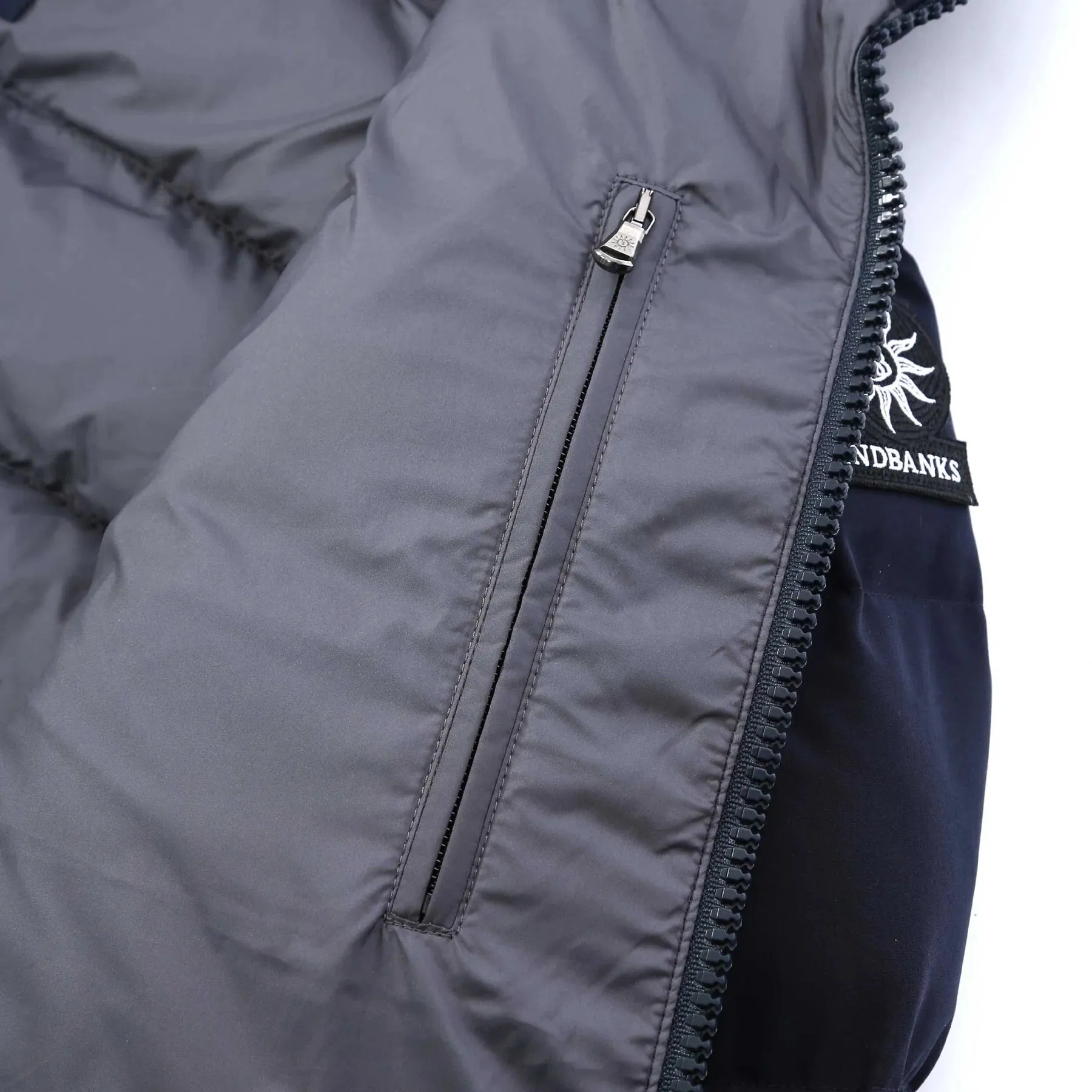 Sandbanks Banks Puffer Jacket: NAVY