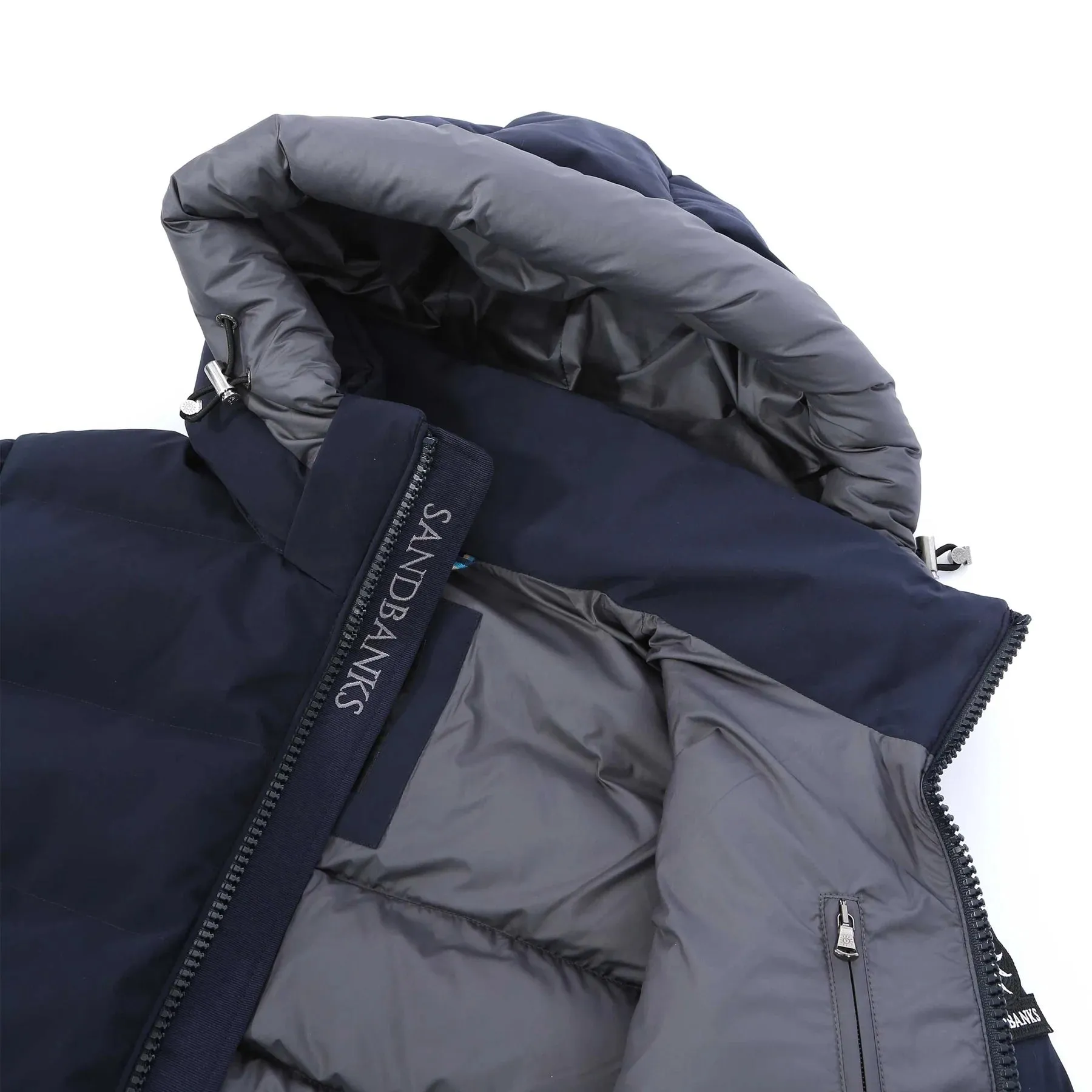 Sandbanks Banks Puffer Jacket: NAVY