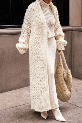 TastyHottie - Openwork Chunky Knit Cardigan
