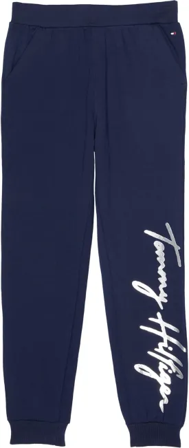 Tommy Hilfiger Girl's Fleece Jogger Sweatpants With Ribbed Cuffs & Functional Side Pockets