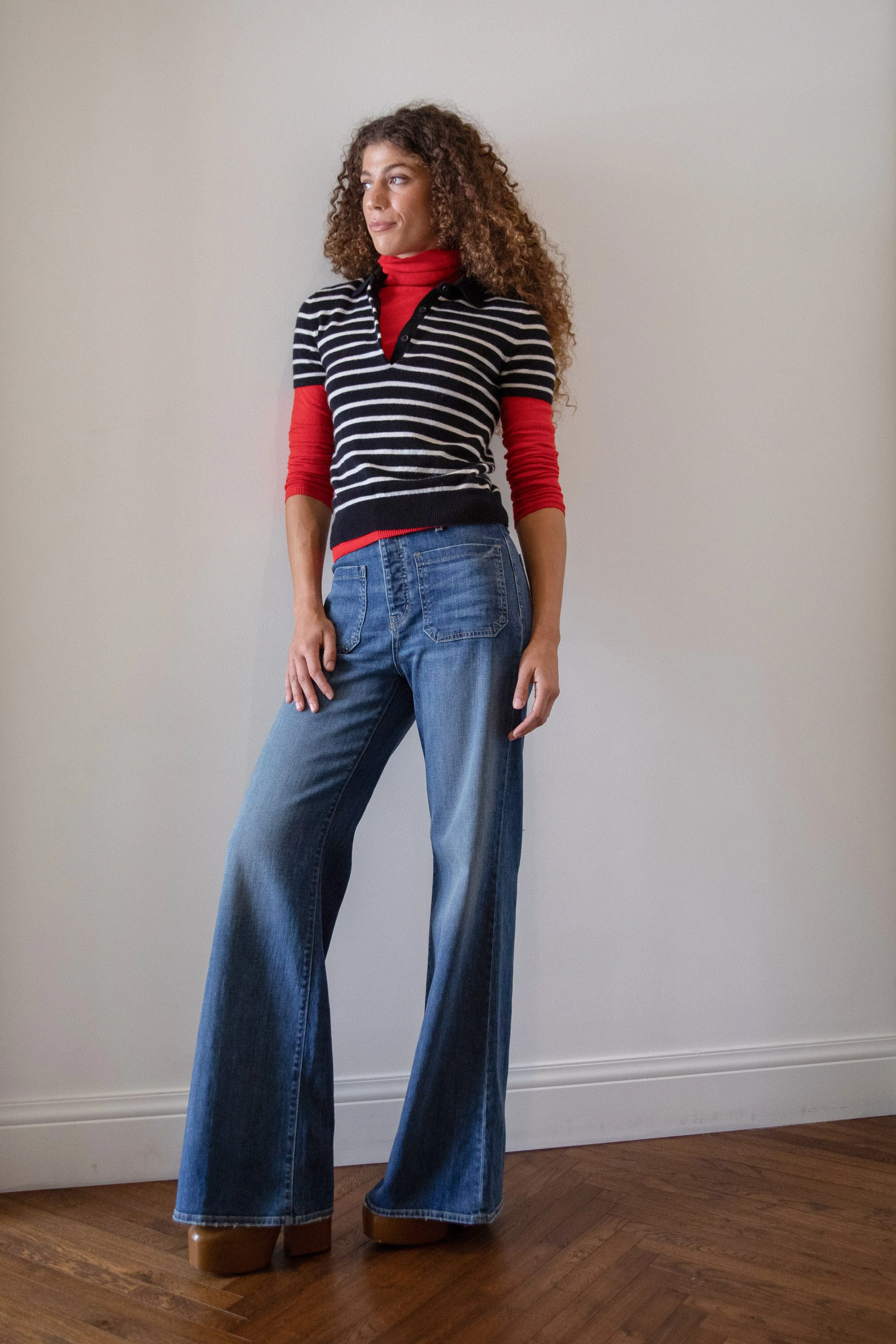 Tommy Sweater in Bright Flame