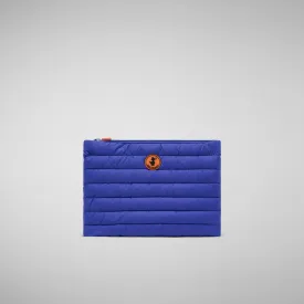Unisex quilted pouch big Shaula in gentian blue