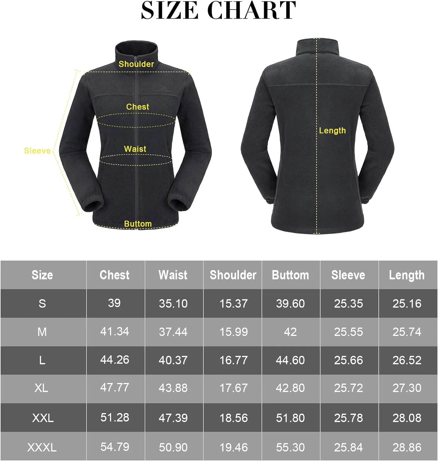 Wholesale Women's Full Zip Thermal Jackets With Pockets Soft Polar Fleece Coat - Gray