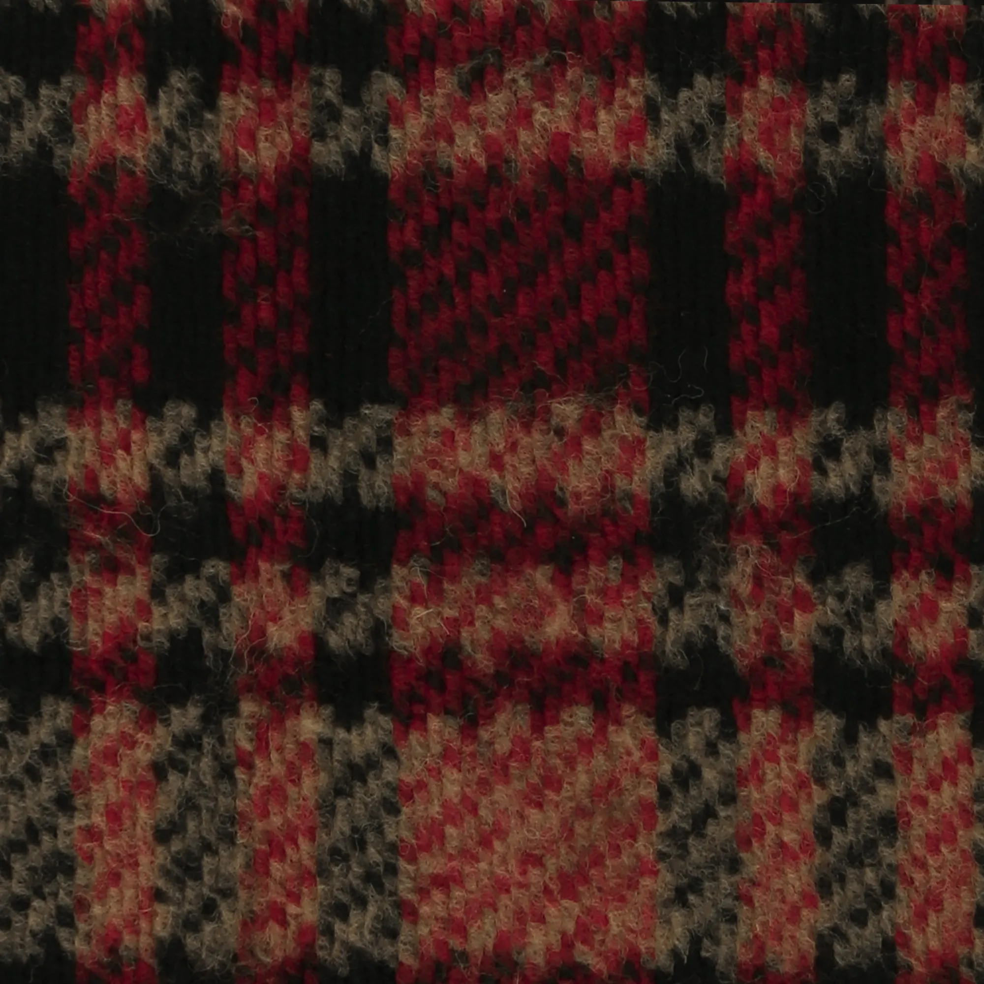 Wool Blend coating - CAPOTTO - 003 - Red & Black