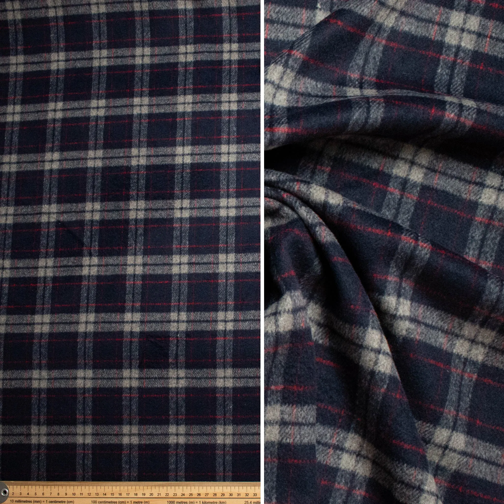 Wool Melton Checks