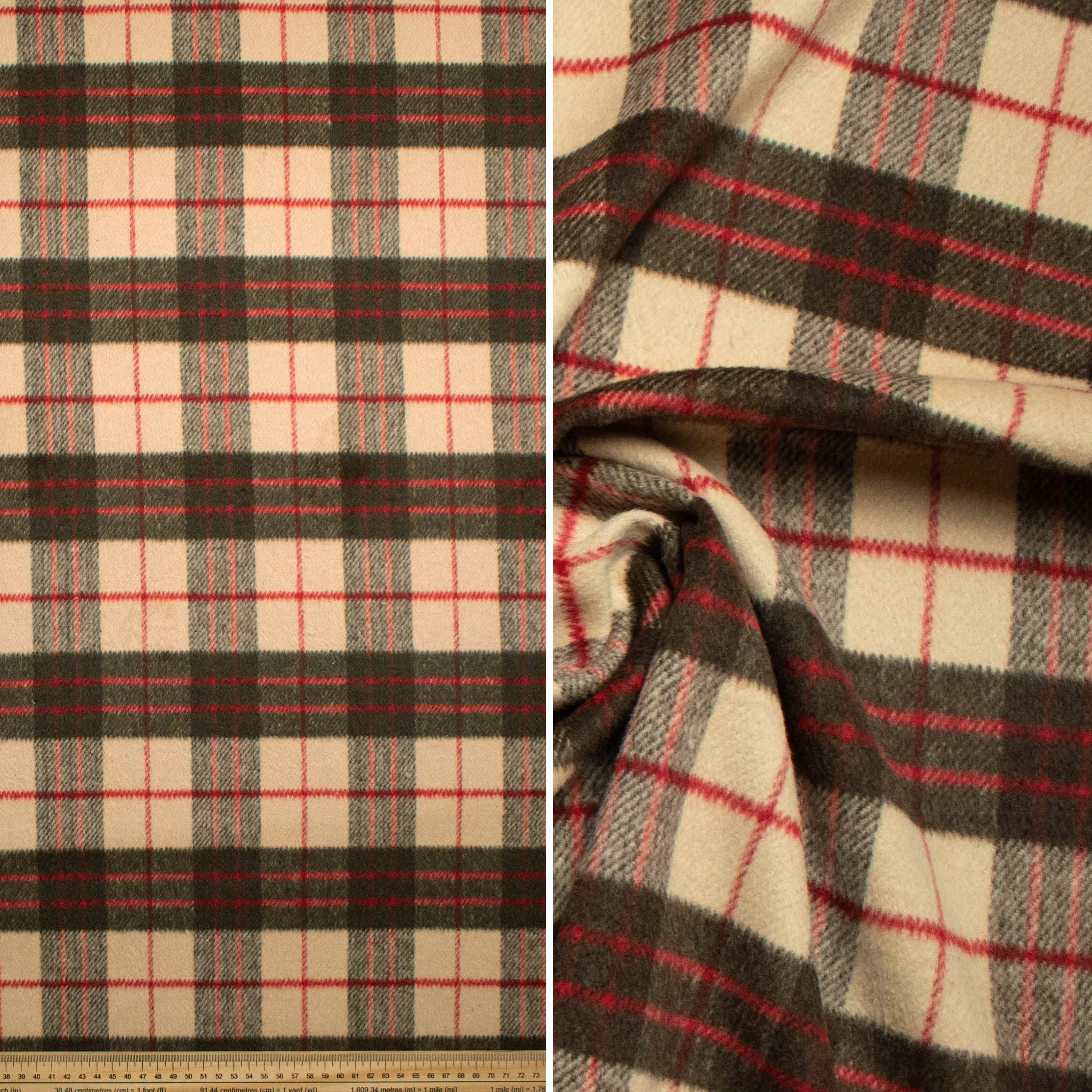 Wool Melton Checks