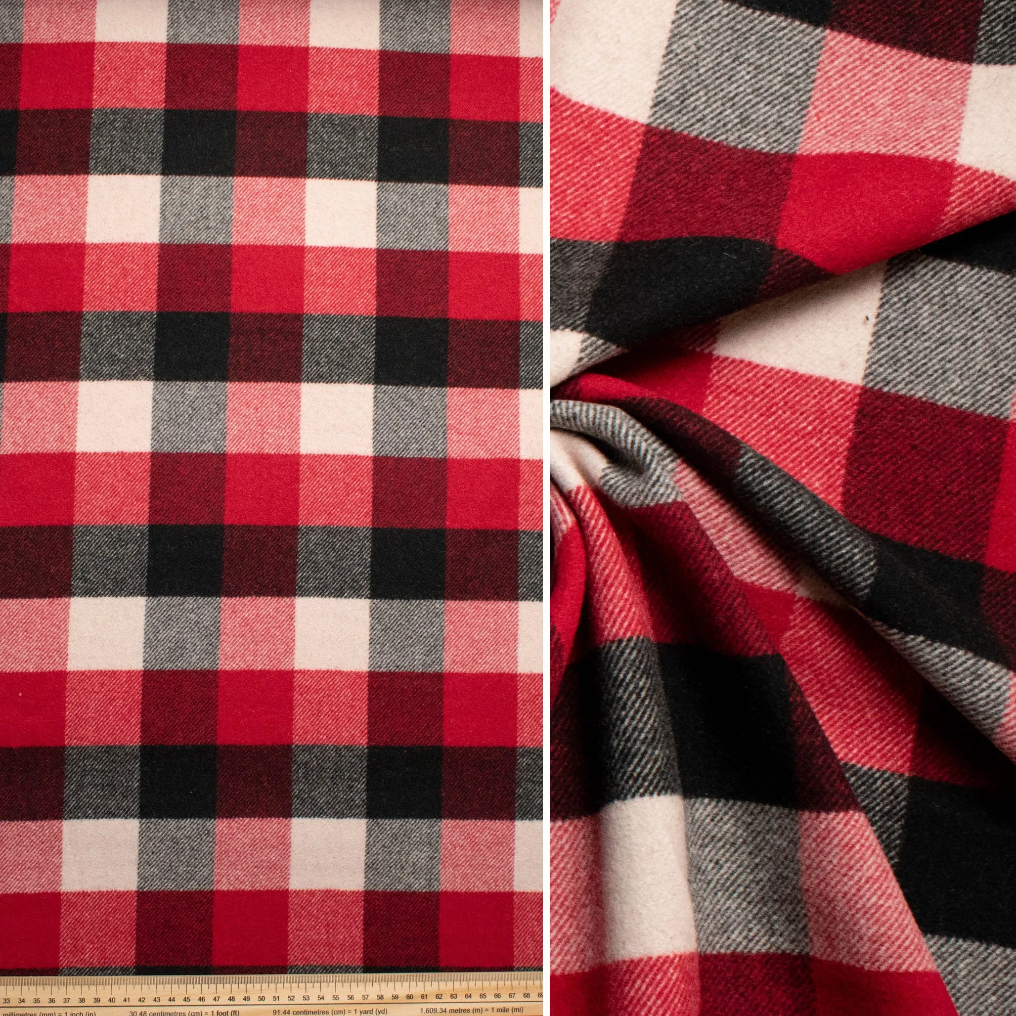 Wool Melton Checks