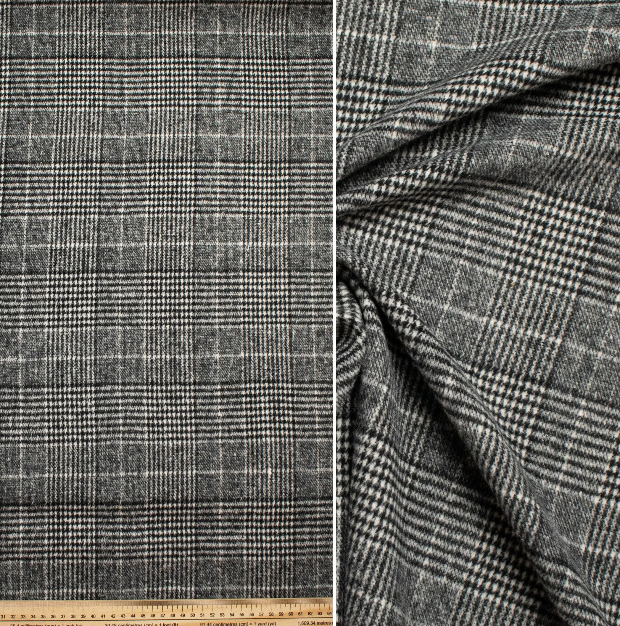 Wool Melton Checks