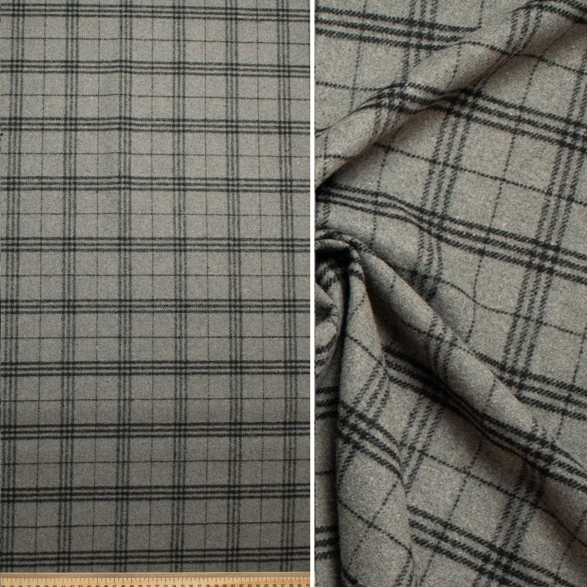 Wool Melton Checks