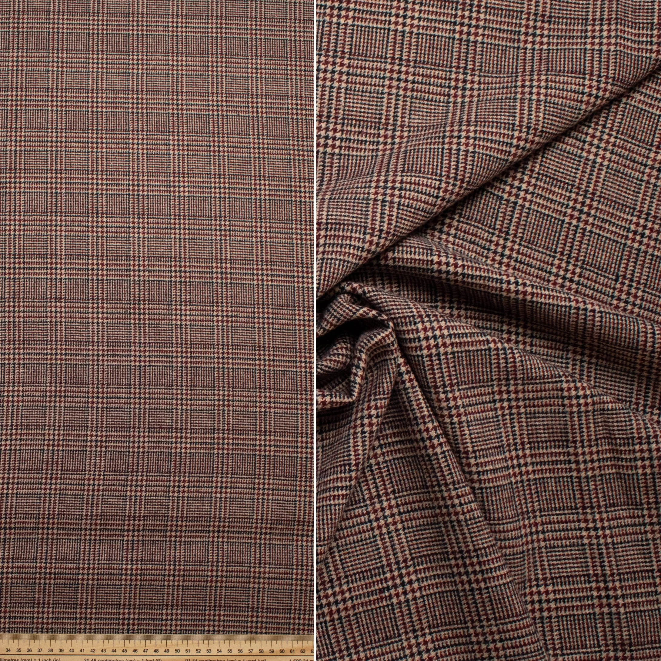 Wool Melton Checks