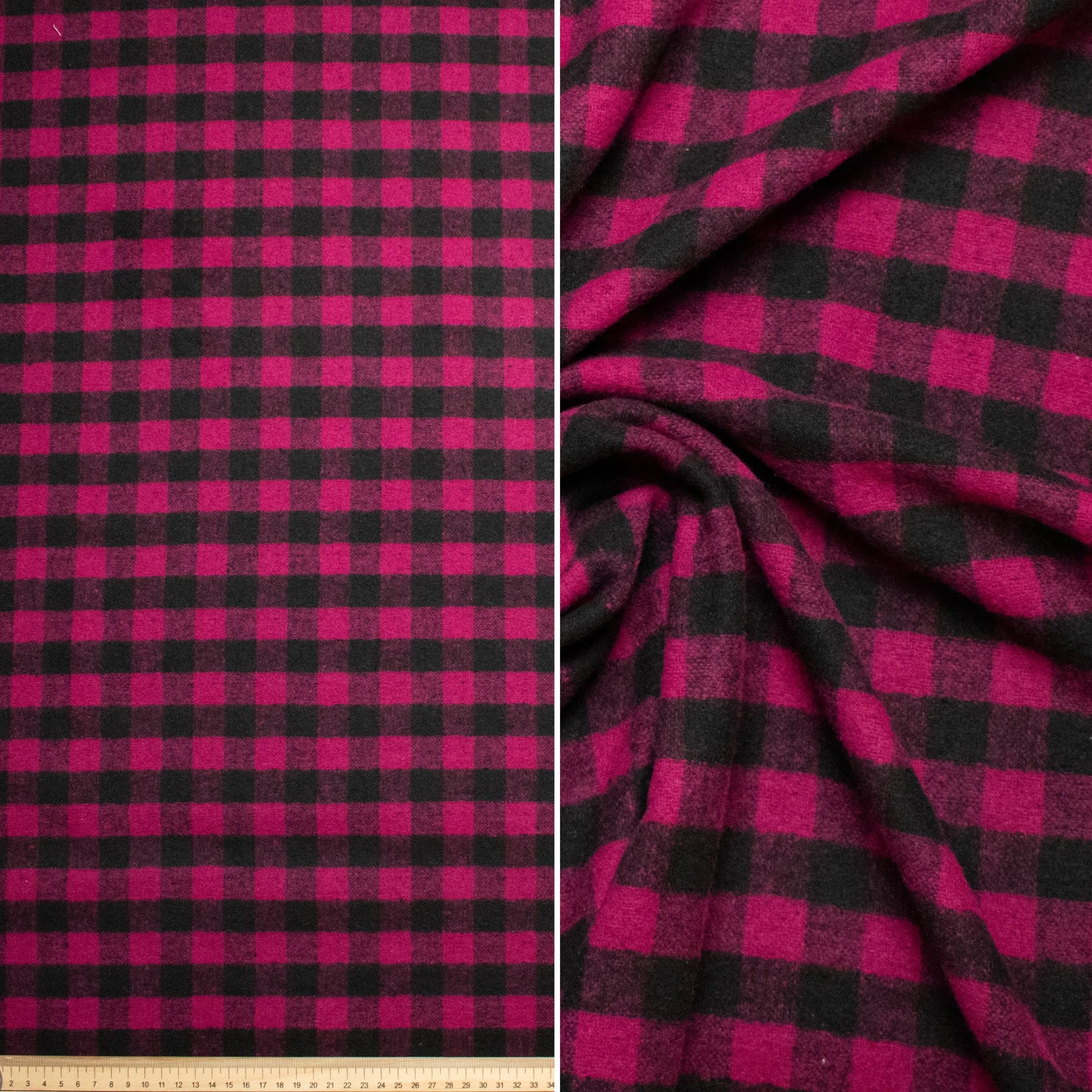 Wool Melton Checks