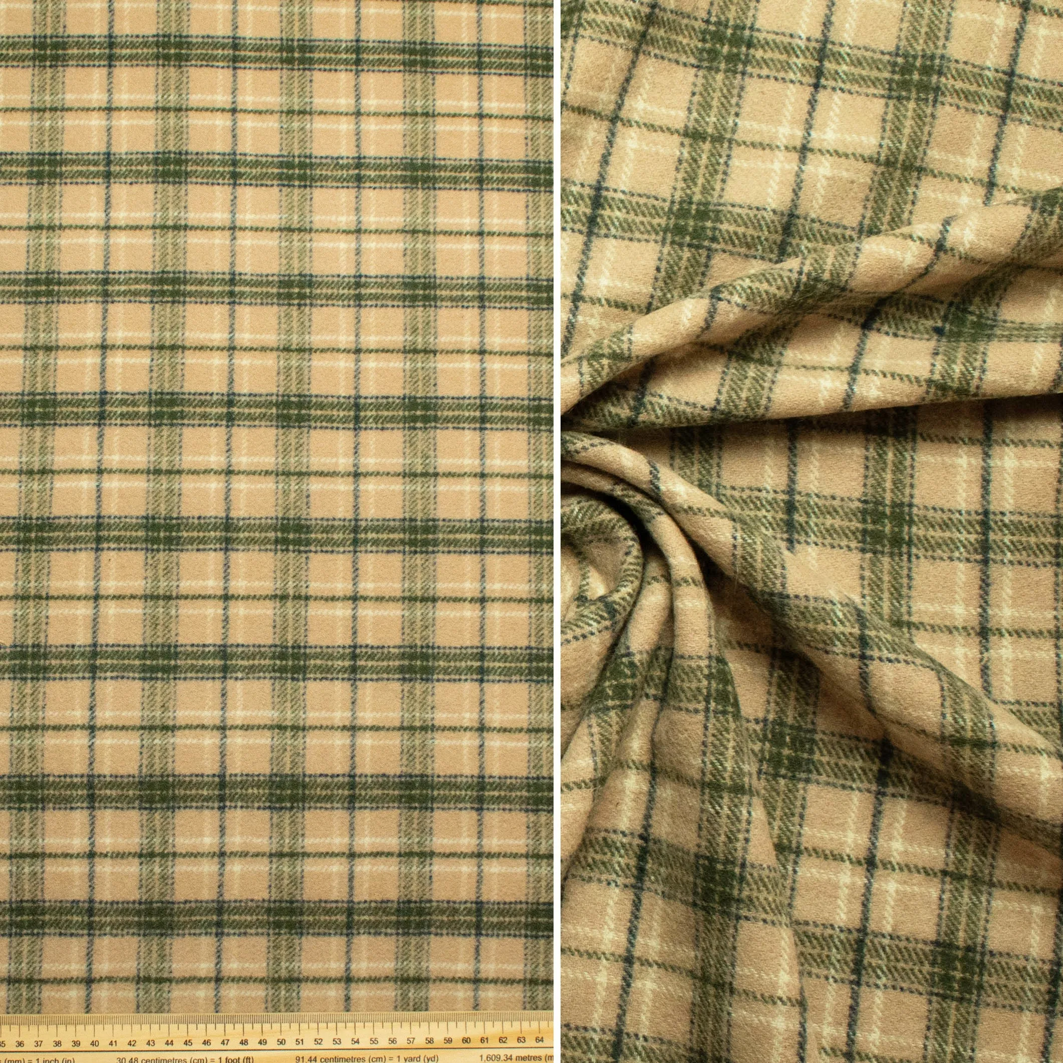 Wool Melton Checks