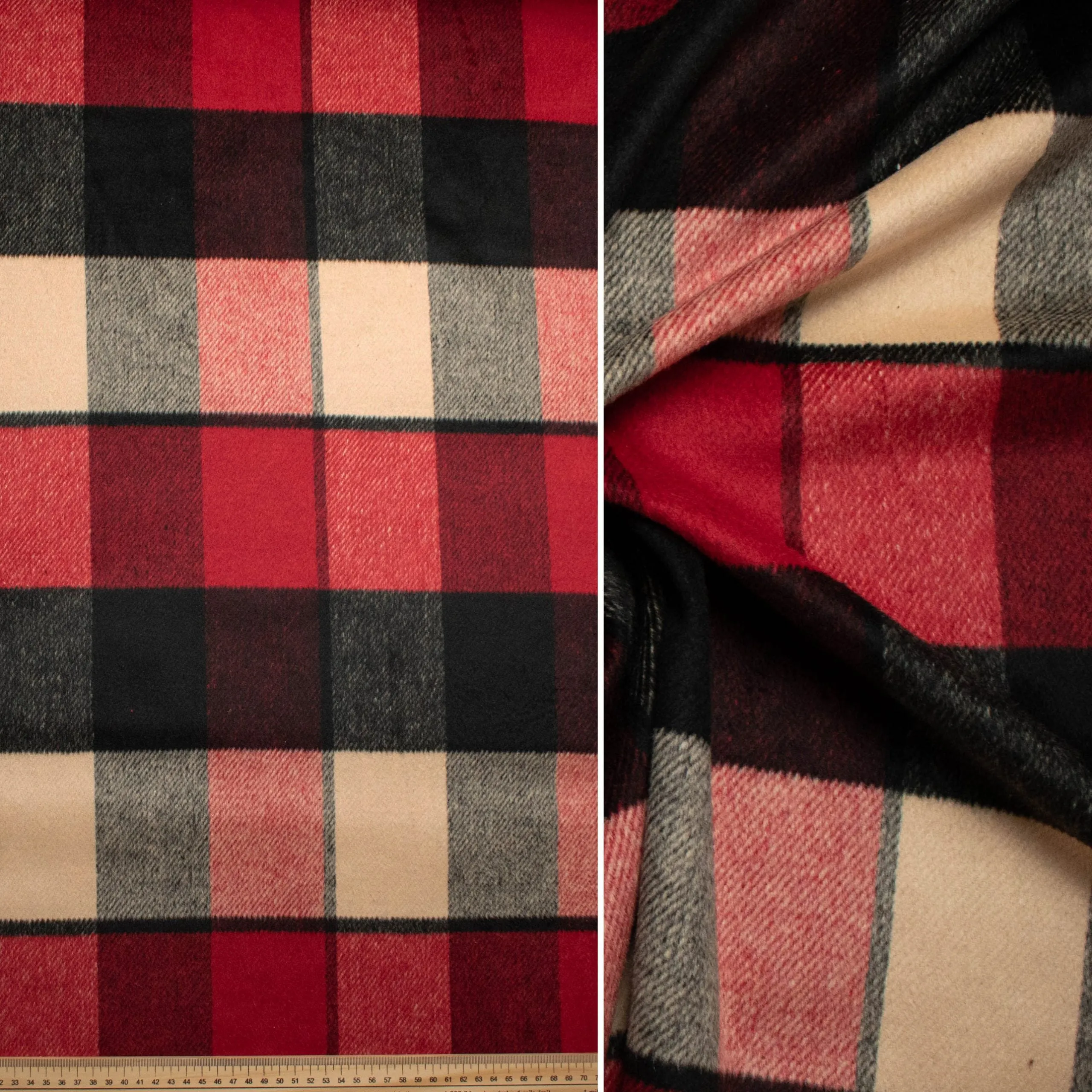 Wool Melton Checks