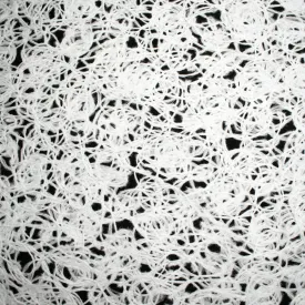 Wool Melton Embroidery Design 3 White